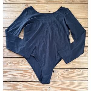 New Without Tags Oddobody Women’s Long Sleeve Bodysuit 3XL Black Q11